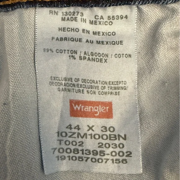 Men’s Wrangler Jeans Size 44x30 - Picture 5 of 5